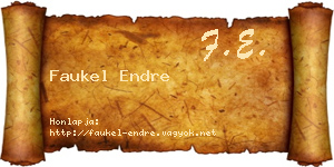 Faukel Endre névjegykártya